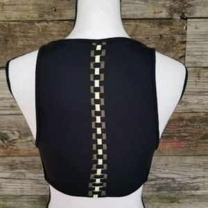 Free People Black Spot Bra By FP Movement  Size XS